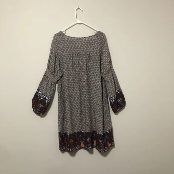 Umgee + Mixed Boho Print Dress Size 1XL (B) - Picture 5 of 5